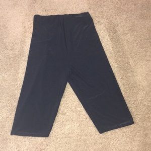 Black slinky longline bike shorts